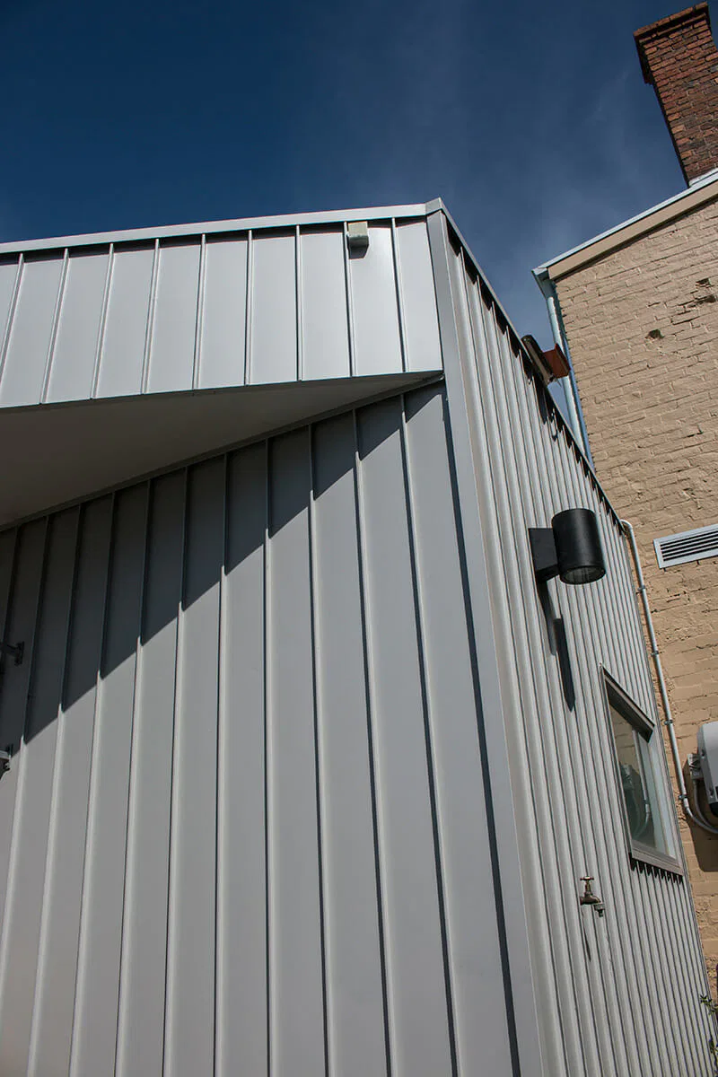 Standing Seam COLORBOND Steel walls by Metal Cladding Systems