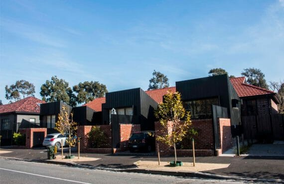 Standing Seam cladding in VMZINC Anthra at The Carlton Residences, Melbourne