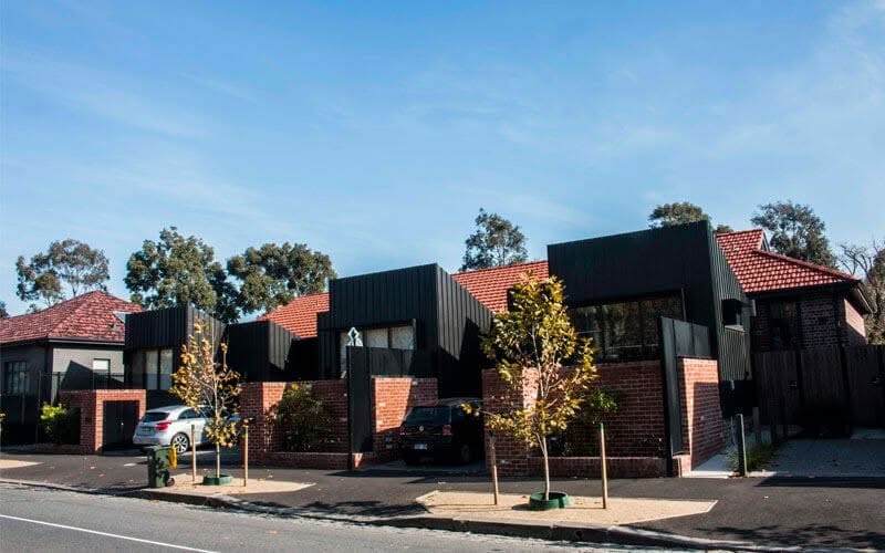 Standing Seam cladding in VMZINC Anthra at The Carlton Residences, Melbourne