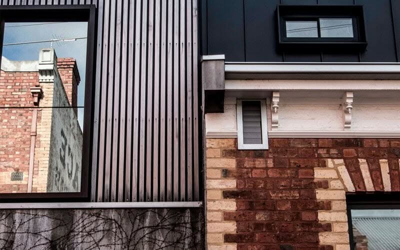 Standing Seam cladding in VMZINC Anthra at George Street House, Melbourne