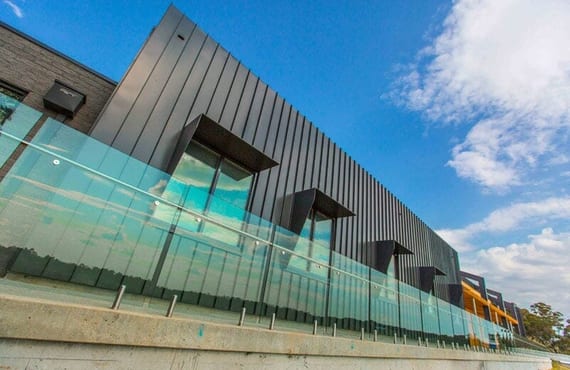Nailstrip and Snaplock cladding in COLORBOND® Monument® at Kilmore Hospital Building One, Melbourne