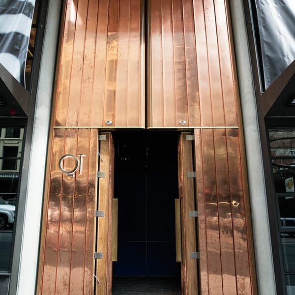 natural copper standing seam metal cladding