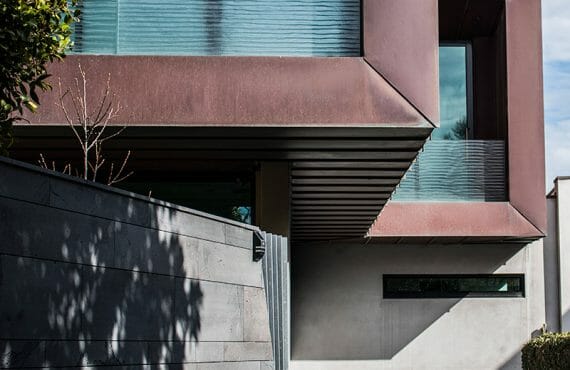 Standing Seam and Flatlock cladding in Natural Copper at St Ninian's Road, Melbourne