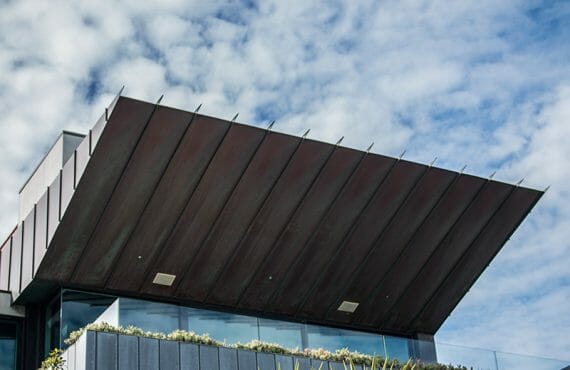 Standing Seam and Flatlock cladding in Natural Copper at St Ninian's Road, Melbourne